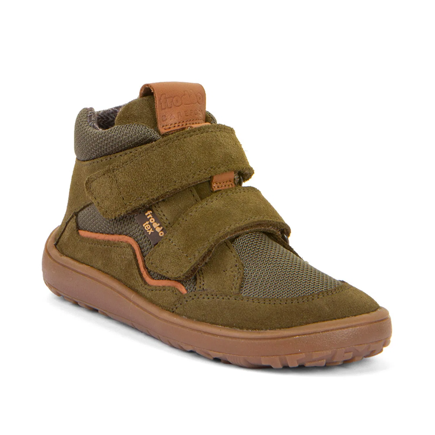 Детские зимние ботинки для ходьбы босиком BAREFOOT TEX AUTUMN froddo, Khaki