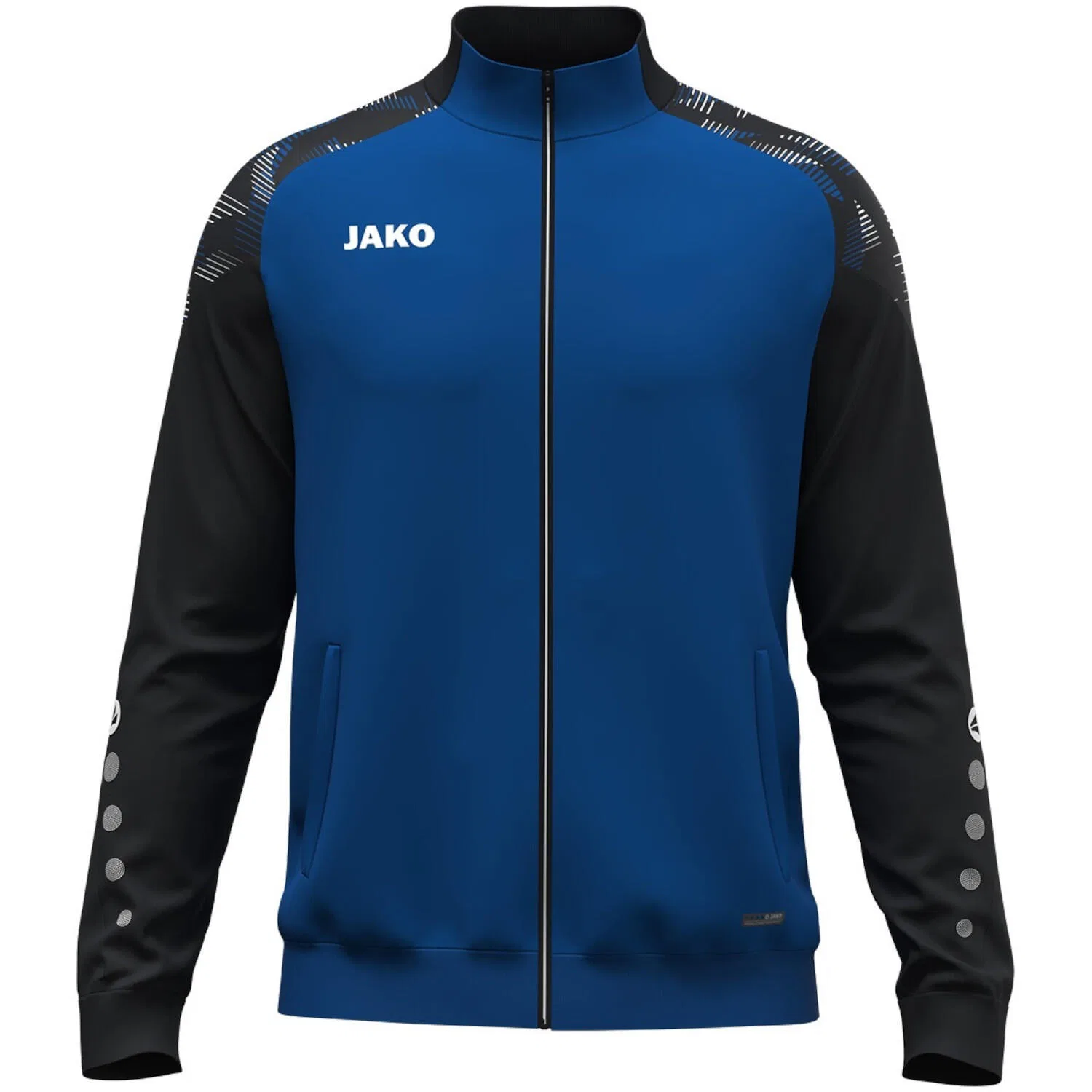 Детская полиэстеровая куртка Sonic Jako, Konigsblau Schwarz Mediterranes Blau