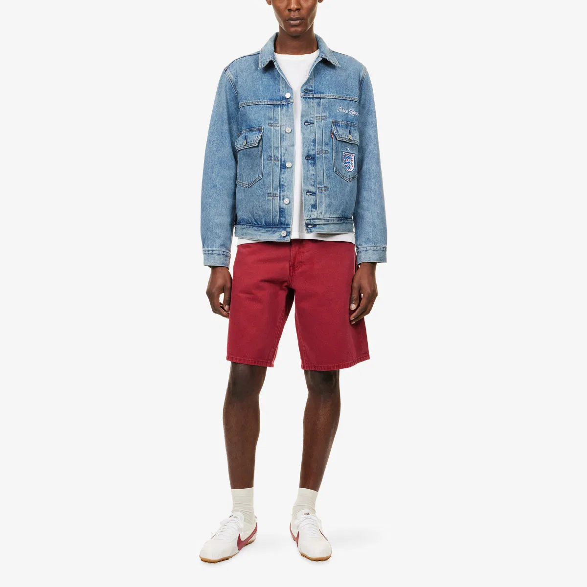 Джинсовая куртка-тракер levi's x world cup england football type ii Levis, мультиколор — фото 2