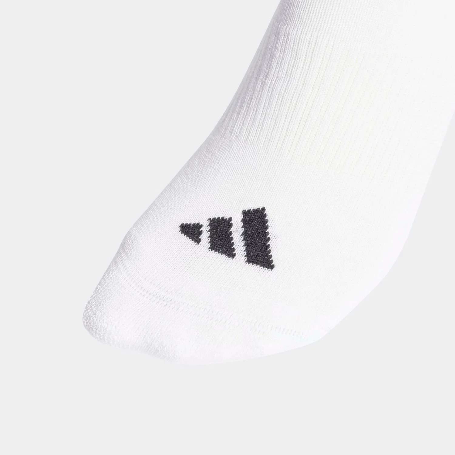 Женские спортивные носки средней высоты с тремя полосками Adidas Performance, White/Black/Black — фото 3