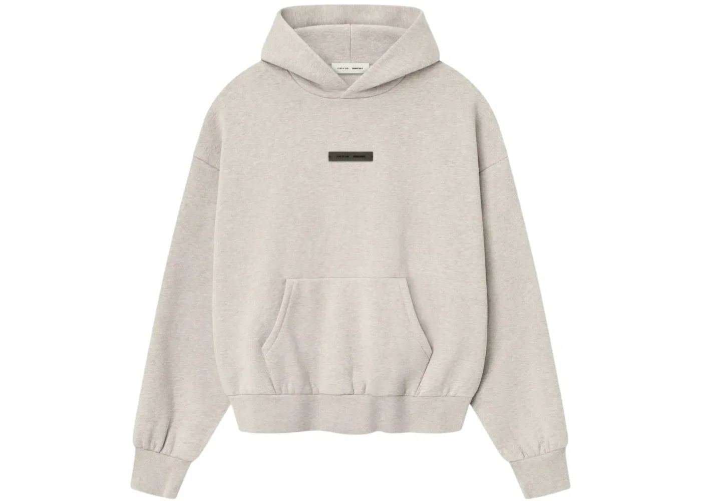 Мужской худи с длинным рукавом Fear of God Essentials Classic Fleece Hoodie, Heather Stone