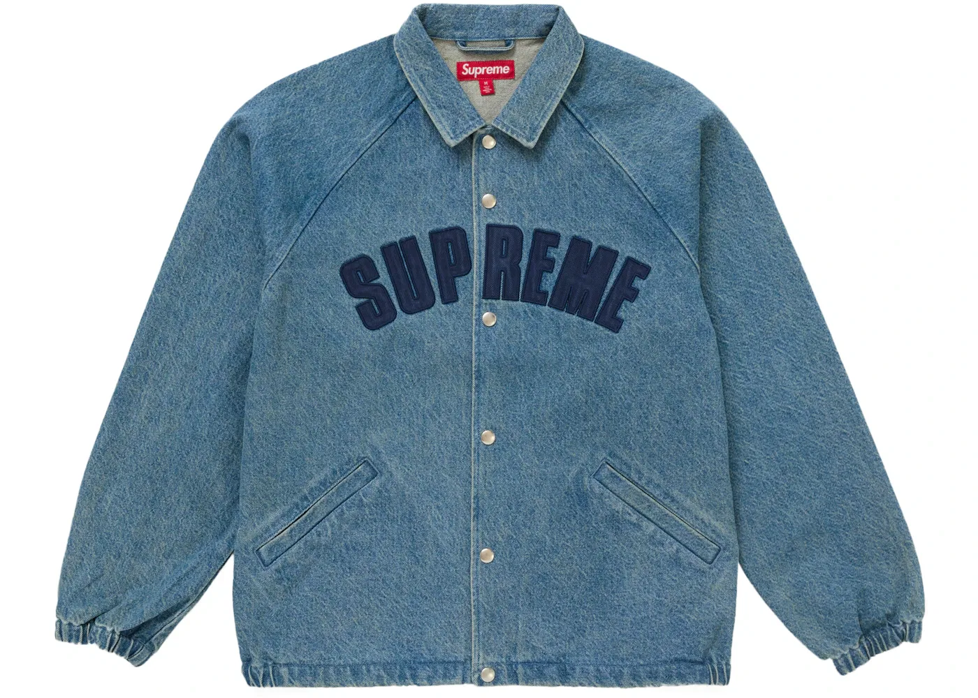 Мужская джинсовая куртка-кэжуал с принтом Arc Denim Jacket Supreme, Denim
