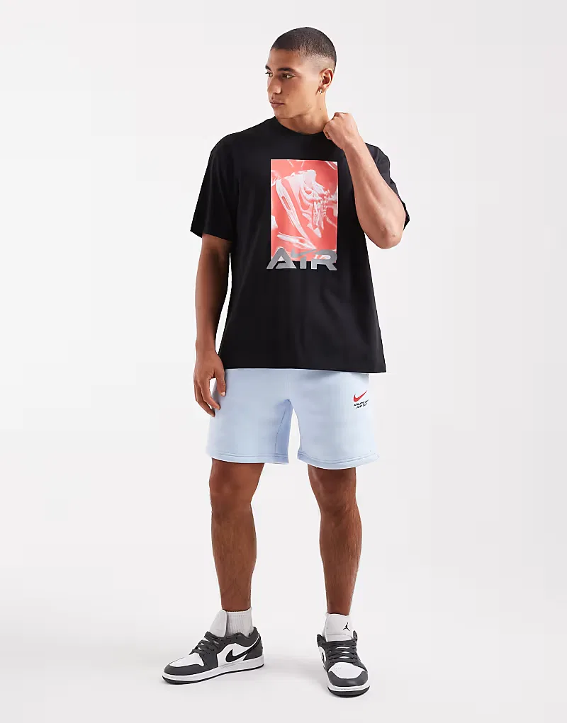 Футболка Nike Air с принтом, черный — фото 2