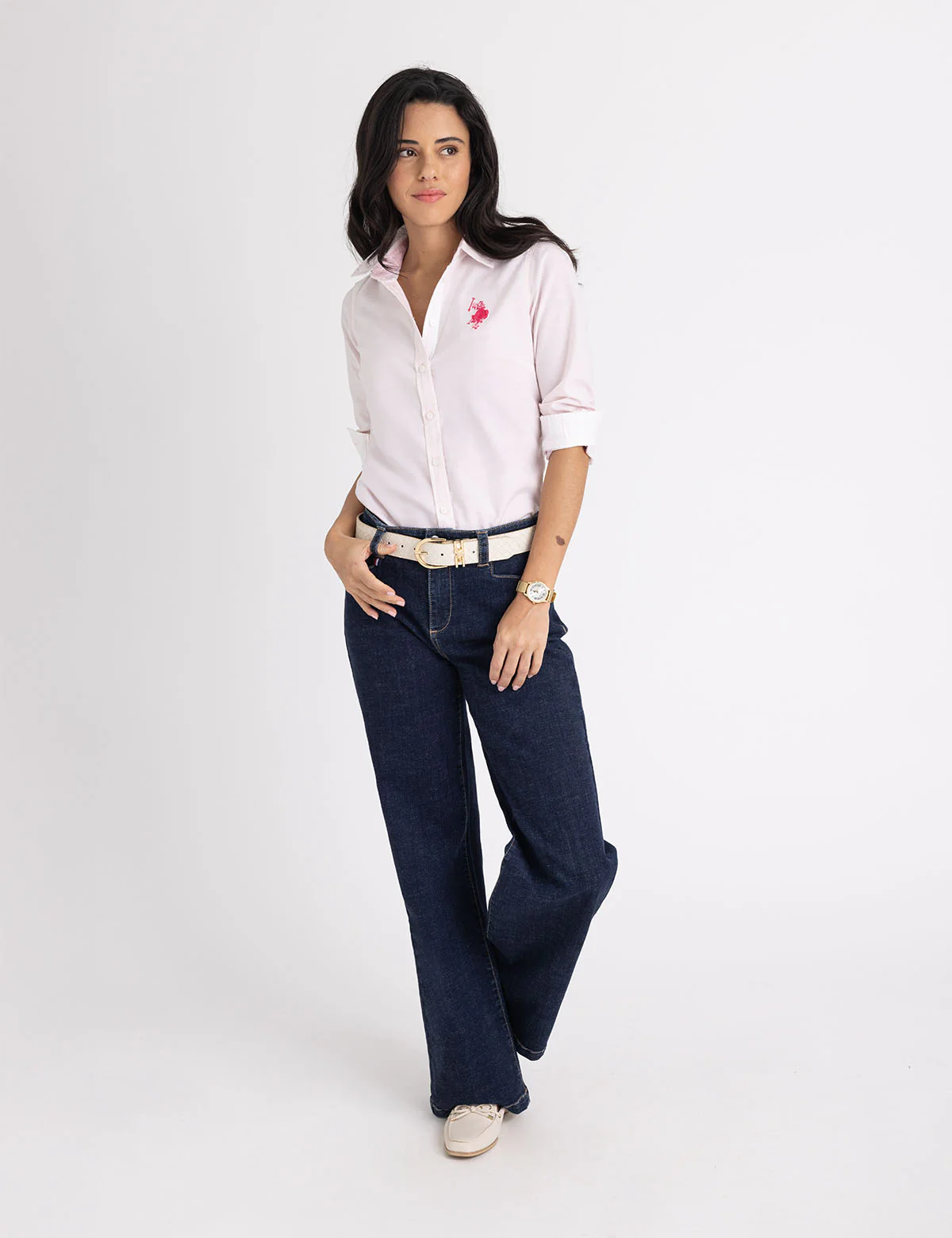 

Рубашка U.S. Polo Assn. Oxford, светло-розовый