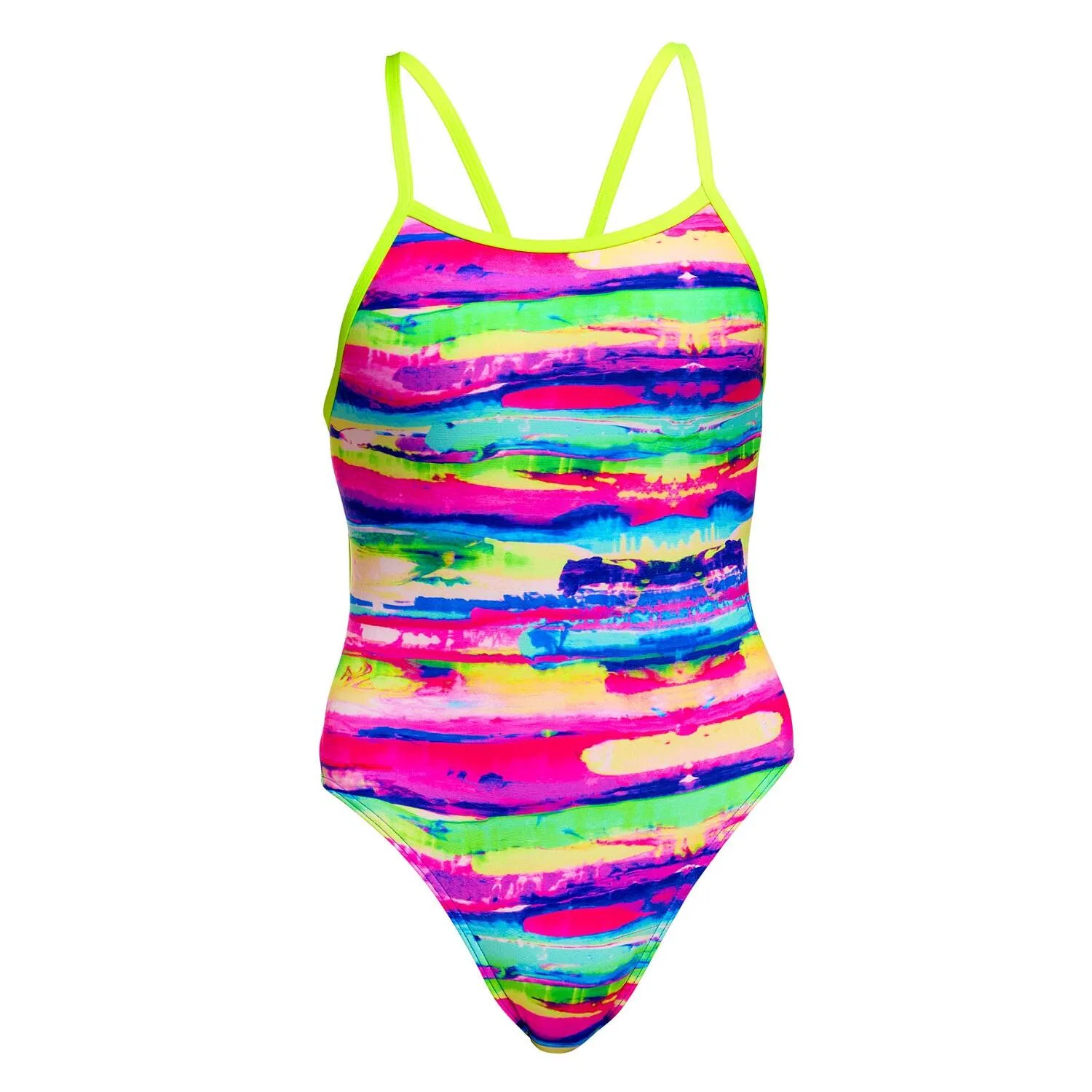 Детский купальник для девочек с открытой спиной Paint Patch Funkita, Bunt