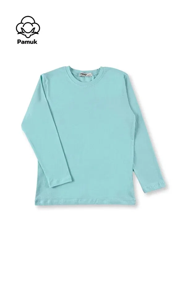 Детский комплект футболок с длинным рукавом Mk Mukko Kids, Lilac-Powder-Mint — фото 4
