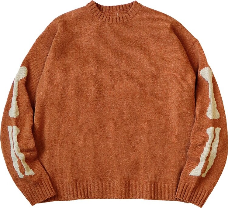 

Свитер Kapital 5G Wool Knit Bone Crew Sweater 'Orange', оранжевый