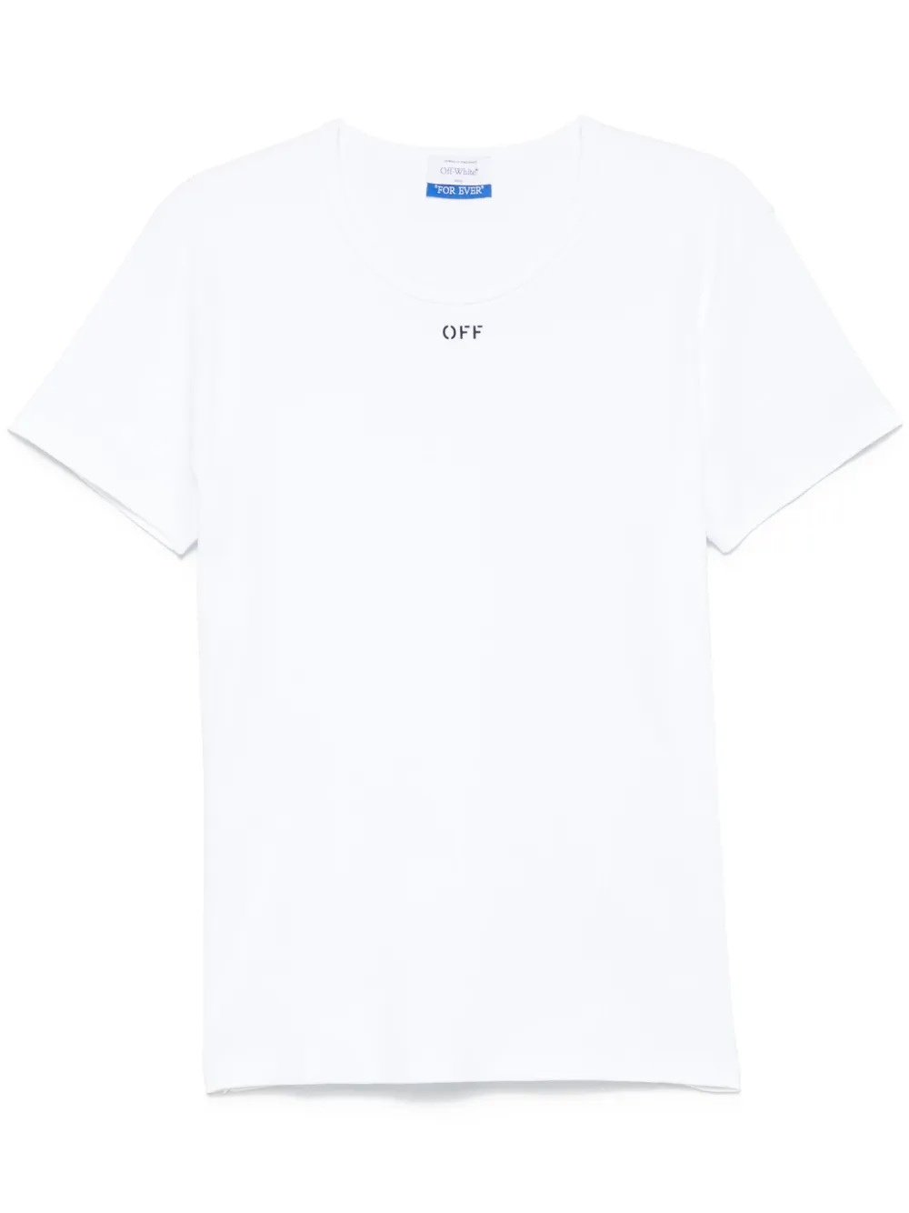 

Футболка в рубчик с логотипом Off OFF-WHITE