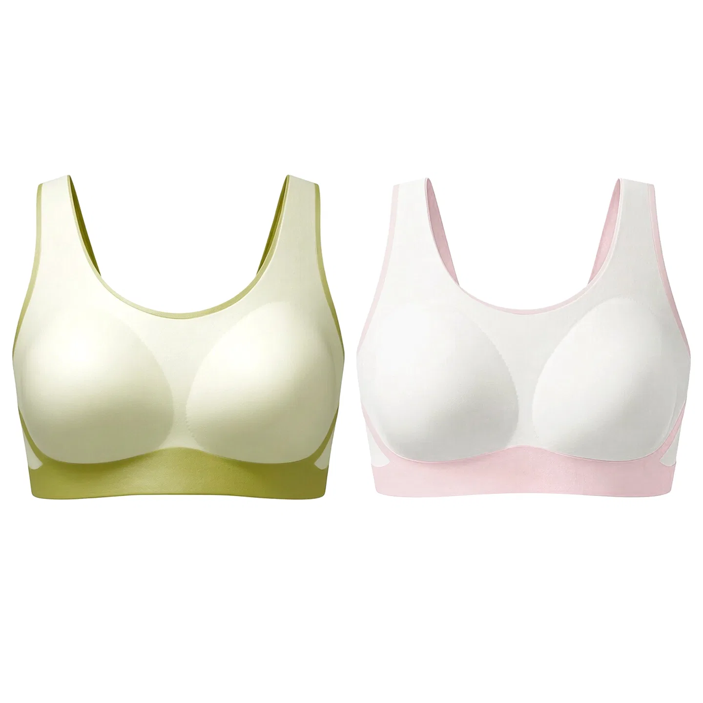 Детский комплект маек-топов для девочек Red bean, White Peach Pink, Light Apricot Mustard Green
