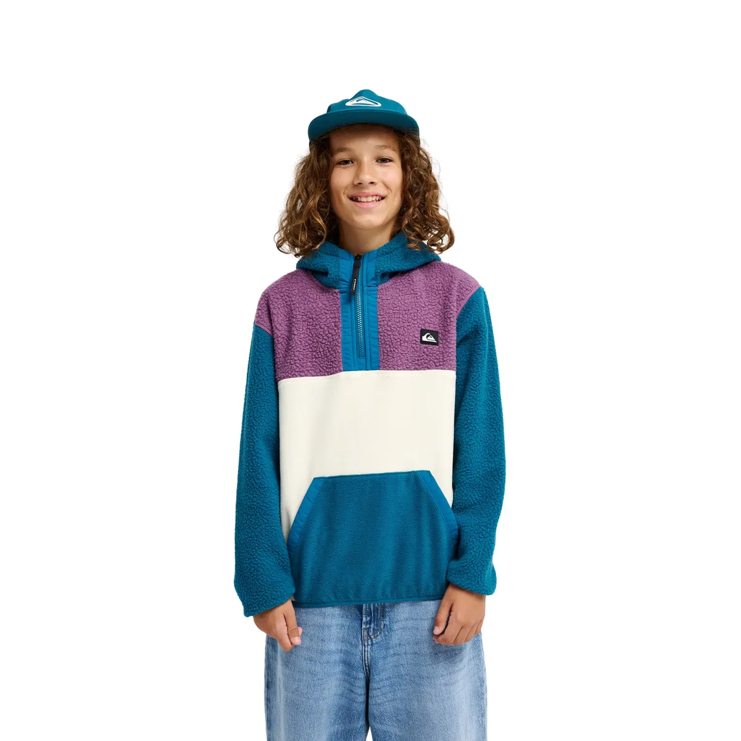 Детское худи с принтом Ocean View Mix Quiksilver, Роза