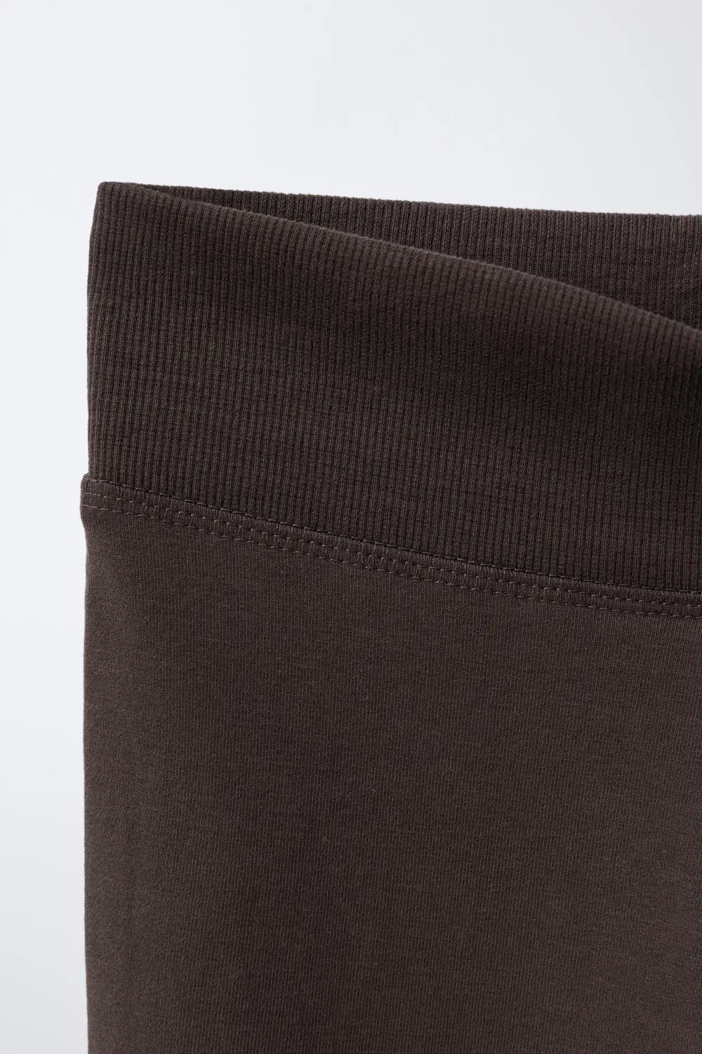 Однотонные расклешенные леггинсы ZARA, Brown — фото 3