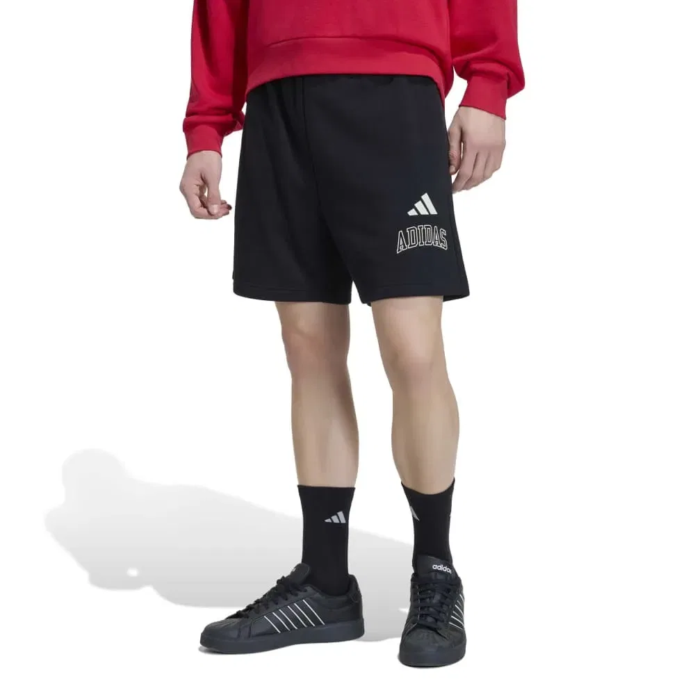 Шорты флисовые Collegiate Fleece Adidas, черный