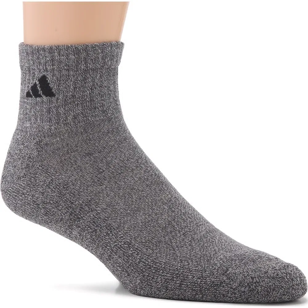 Мужские спортивные носки до щиколотки комплект из 6 пар Adidas, White/Alumina Beige/Grey — фото 4
