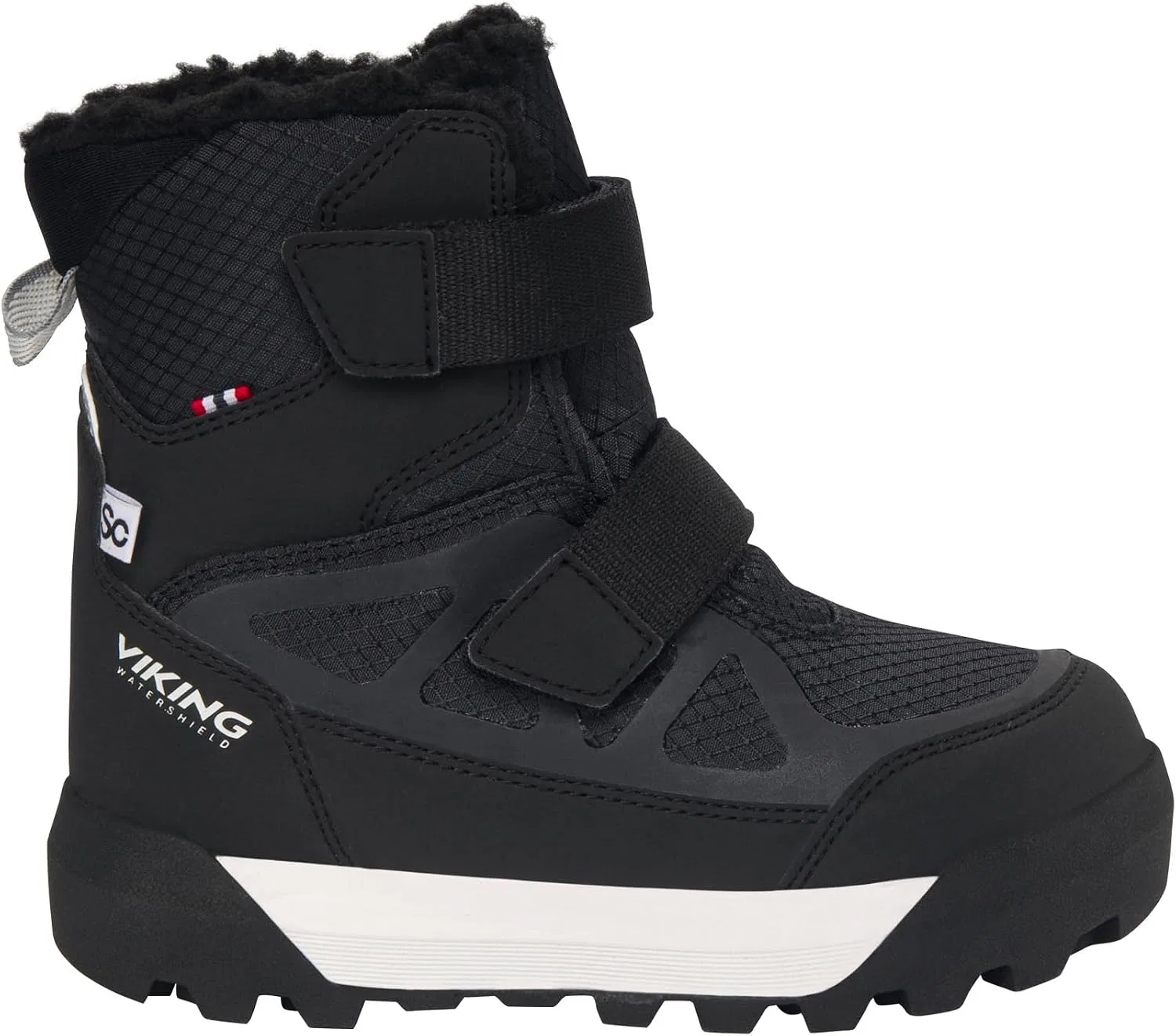 Детские ботинки для девочек с принтом Constrictor Warm Sc Wp 2v VIKING, Black