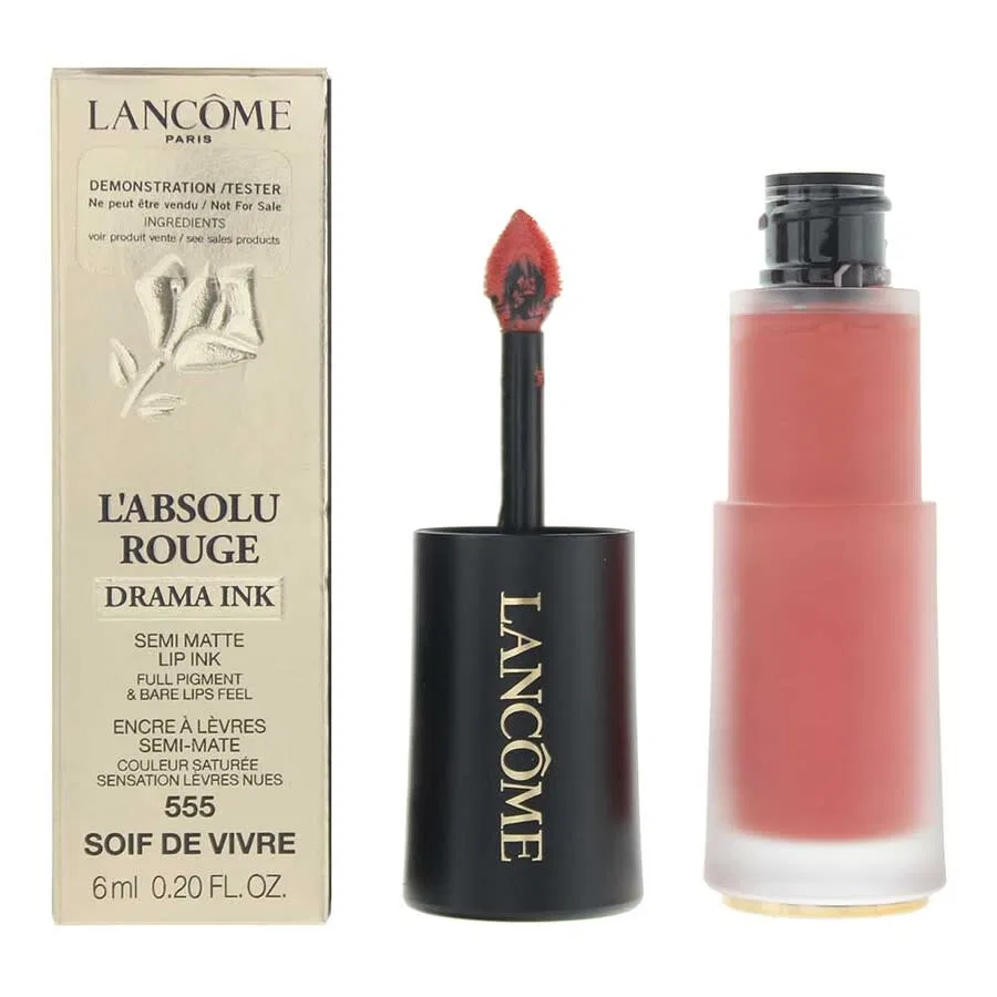Жидкая помада L'Absolu Rouge Drama Ink Lancome, 555 Soif De Vivre
