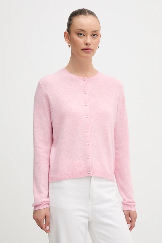 

Шерстяной кардиган United Colors Of Benetton, розовый