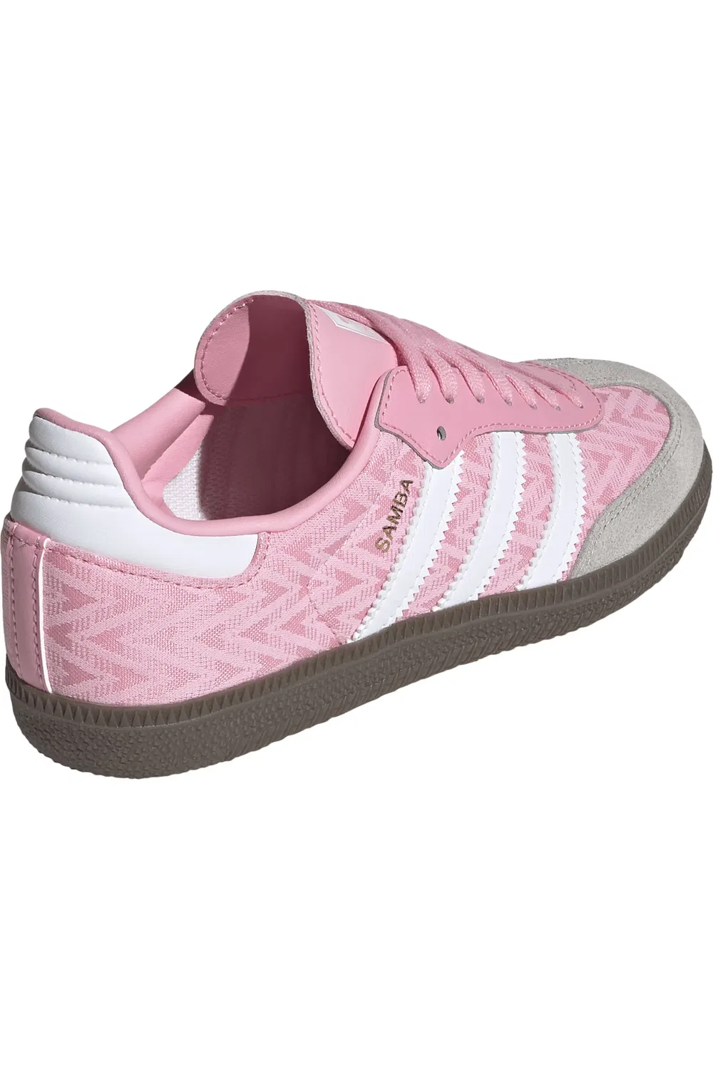 Детские кроссовки на толстой подошве Samba XLG adidas, Light Pink/White/Gum5 — фото 2