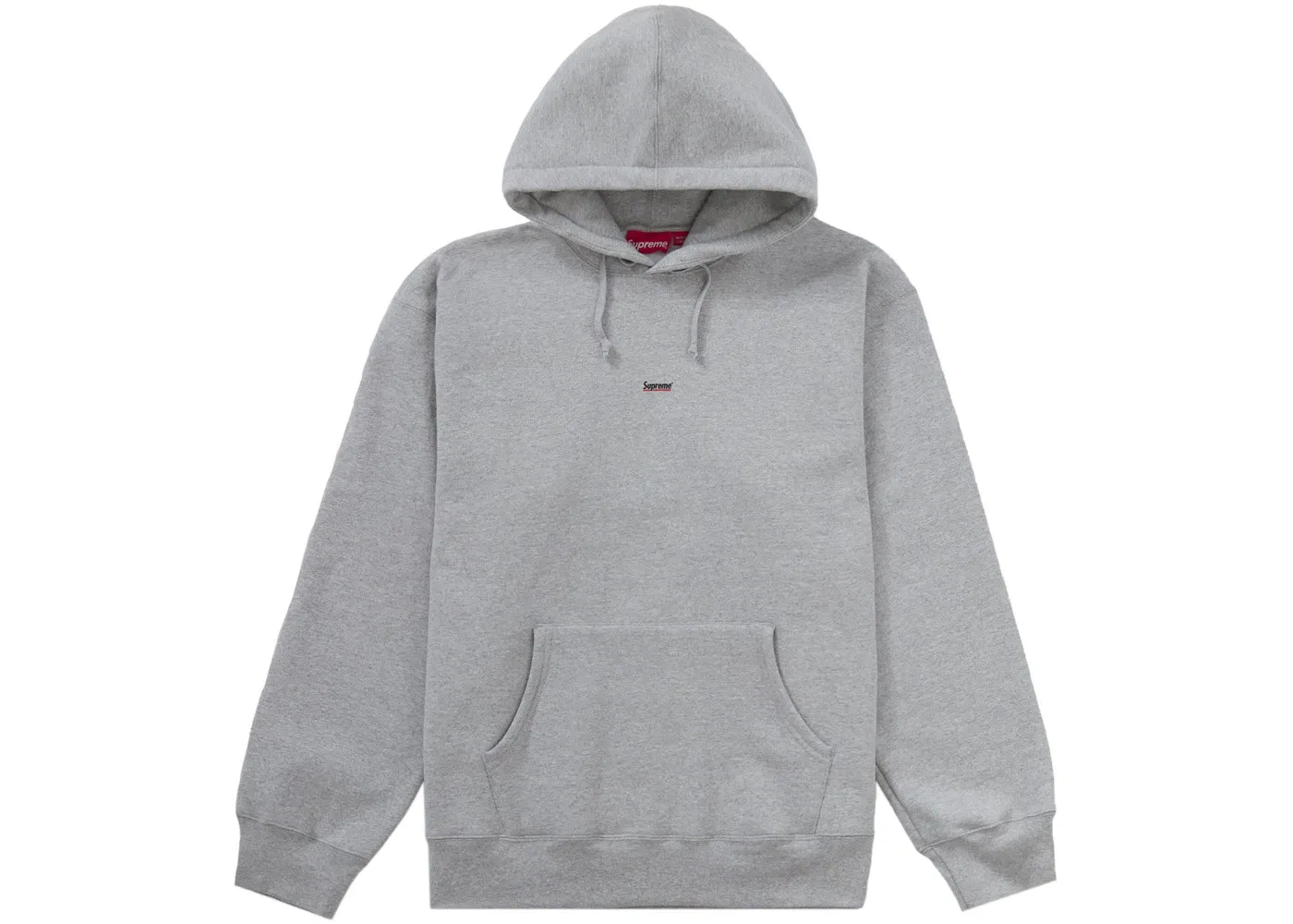 Мужской худи с капюшоном Supreme Sweatshirt, Heather Grey