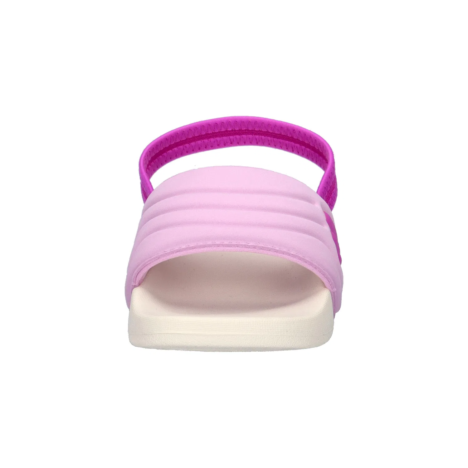 Детские шлепанцы с ремешком Adilette Estrap 2.0 Adidas, Weiss Konigliches Lila — фото 3