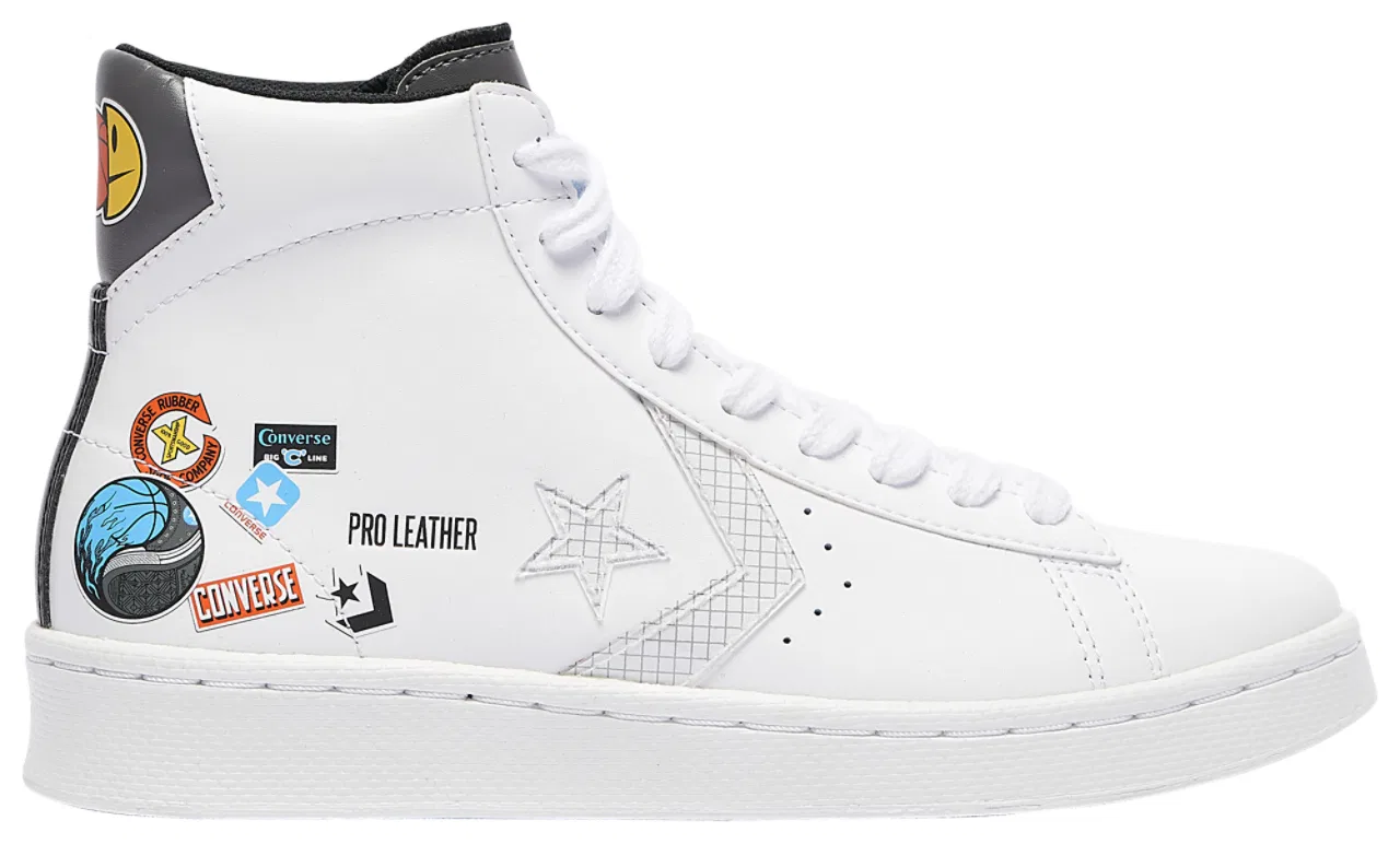 Детские кроссовки для мальчиков с высоким верхом Jump Ball Pro Leather High Converse, Multicolor White