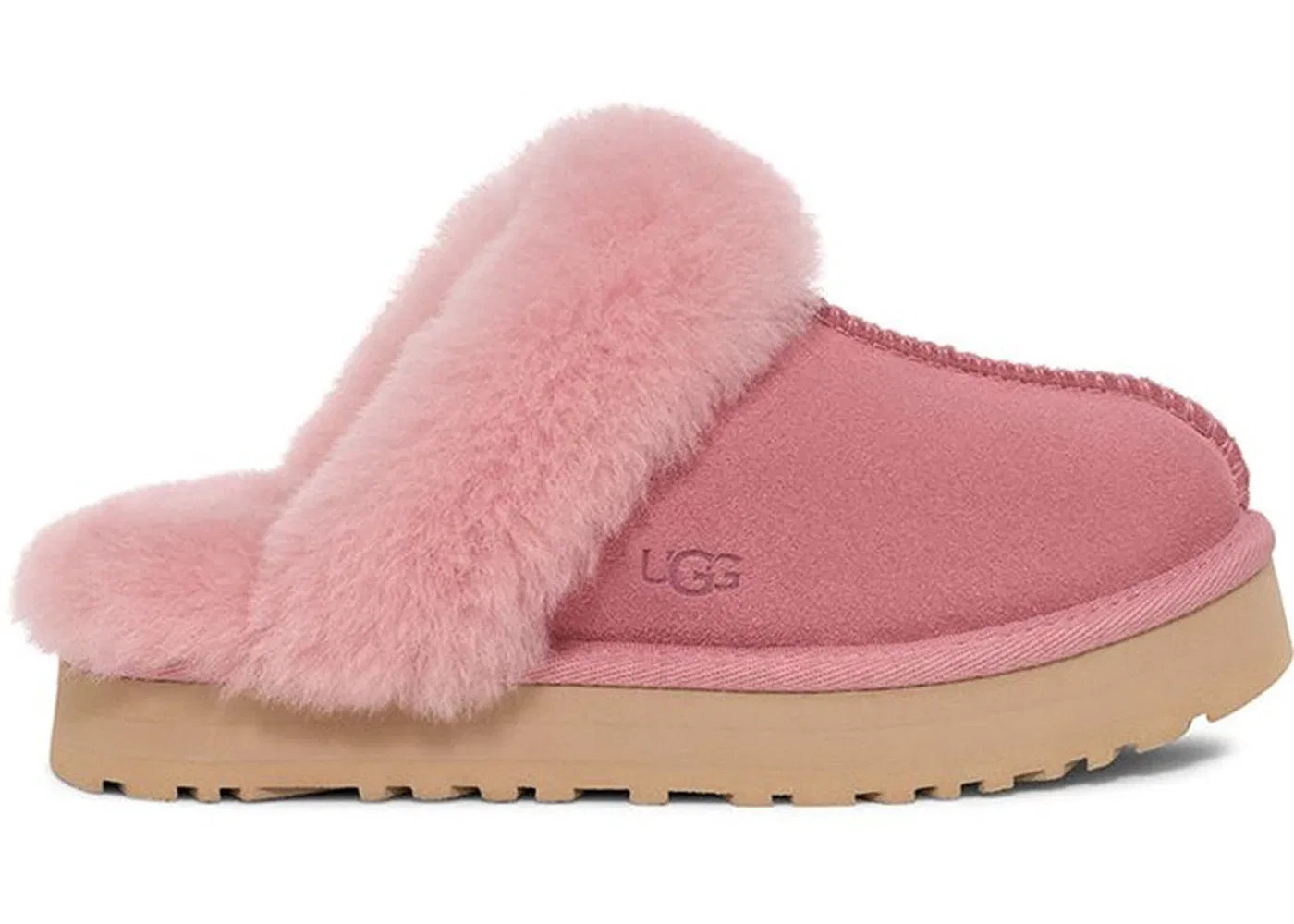 Детские тапочки с мехом UGG Disquette Slipper UGG, Horizon Pink