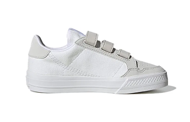 Детские кеды для скейтбординга с ретро-дизайном, Adidas Originals, Белый/Серый — фото 3