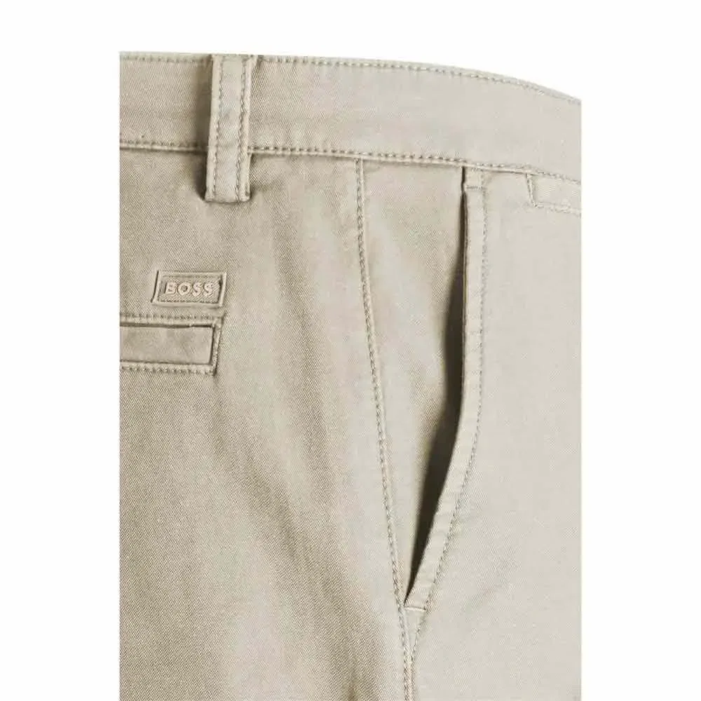 Мужские чиносы из хлопка BOSS, Beige — фото 2
