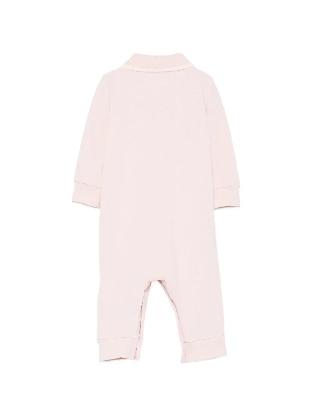 Комбинезон из ткани пике с нашивкой-логотипом Lacoste Kids, розовый — фото 2