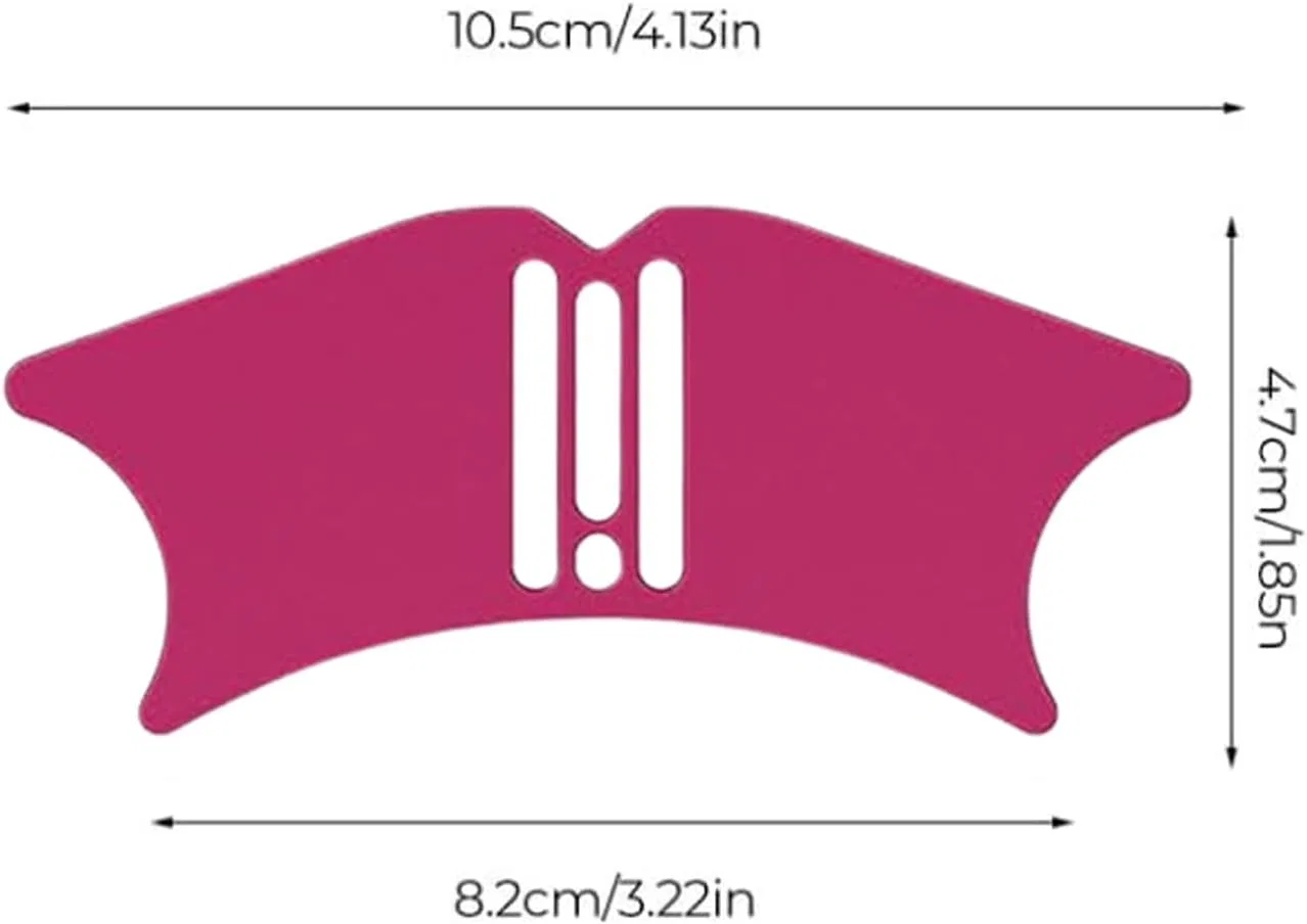 Трафарет для контурирования носа и глаз, Silikon, 20 г, 10.5x4.7x0.3 см, Hot Pink Generisch — фото 4