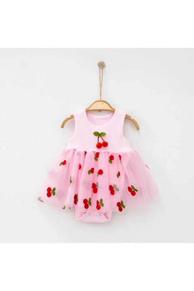 Детское платье для девочек с вышивкой Babywings, Pink