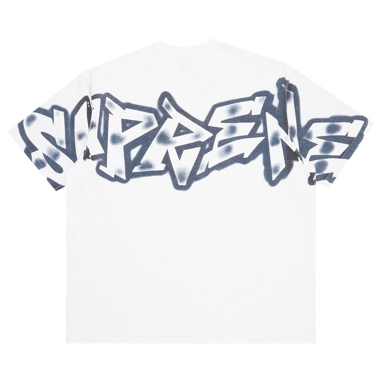 Футболка Supreme x New York Yankees Airbrush Short-Sleeve Top 'White', белый — фото 3