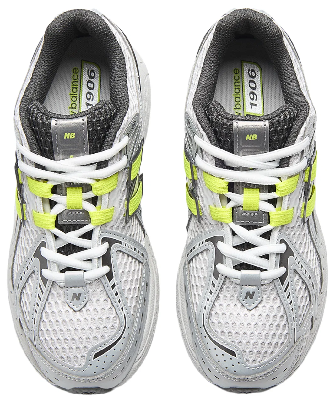 Кроссовки для мальчиков 1906 New Balance, цвет Black Metallic/Alkaline Green/Silver Metallic — фото 4