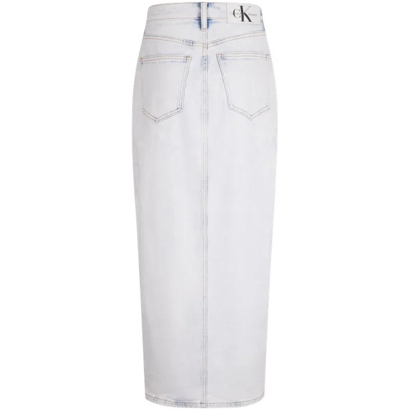 Джинсовая юбка макси Calvin Klein, Denim Light Blue — фото 3