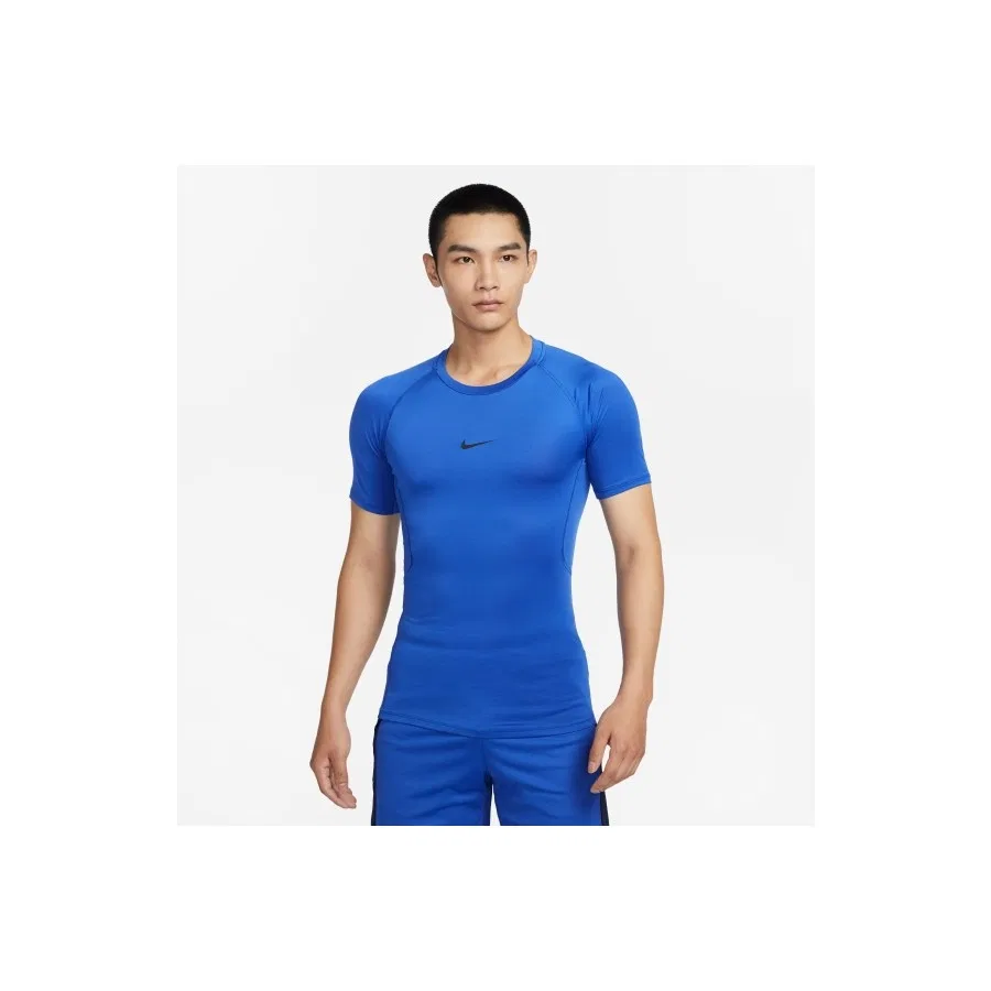 Спортивная футболка с коротким рукавом Nike Pro Dri-Fit, Темно-синий — фото 2