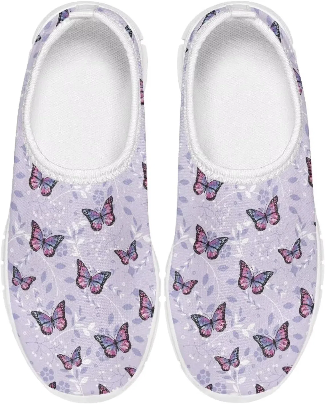 Детские туфли-лоферы для девочек Gorweirop, Purple Butterfly