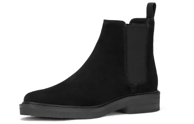 Clarks Ботинки челси из спилка кожи Artisan Collection черные — фото 3