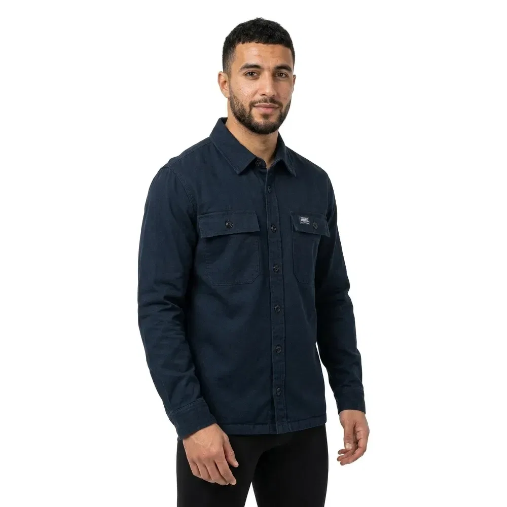 Рубашка с длинным рукавом на флисе Vintage Borg Lined Miller Superdry, синий — фото 3