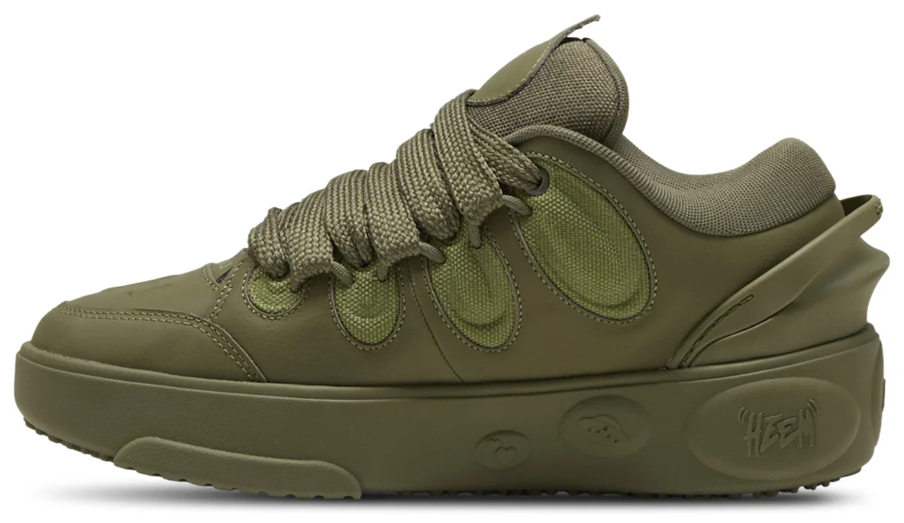 Детские кроссовки для мальчиков с принтом PUMA La France Oak Tree PUMA, Olive Green Loden Green — фото 2