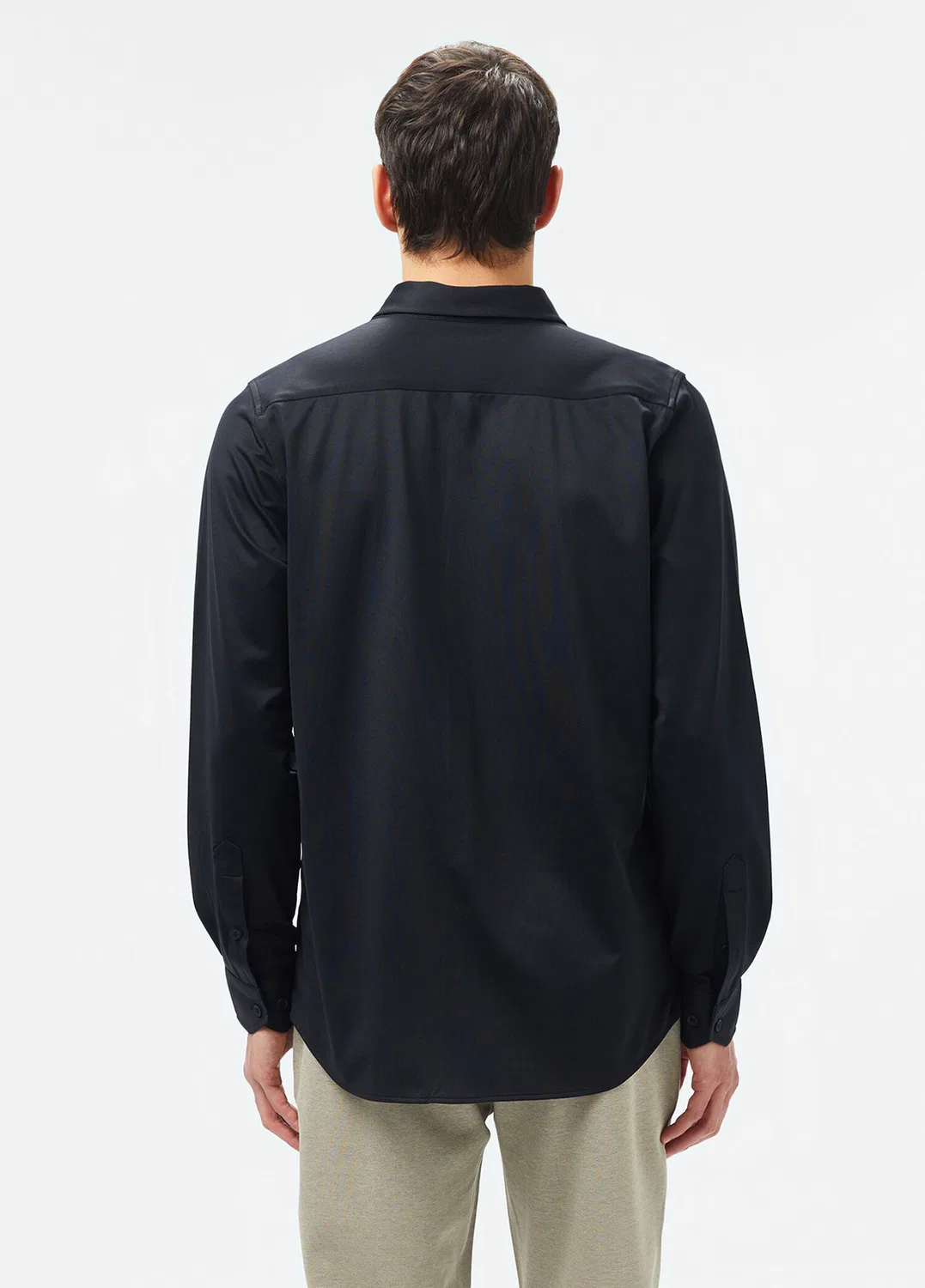 Рубашка slim fit Lacoste, black — фото 2