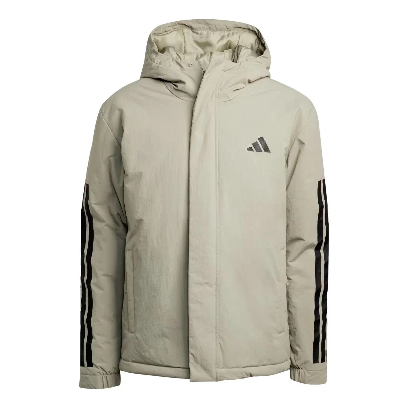 Мужская куртка Climawarm 3-Stripes Insulated Hooded Jacket Asia Sizing 'Silver Pebble' adidas, Silver Pebble