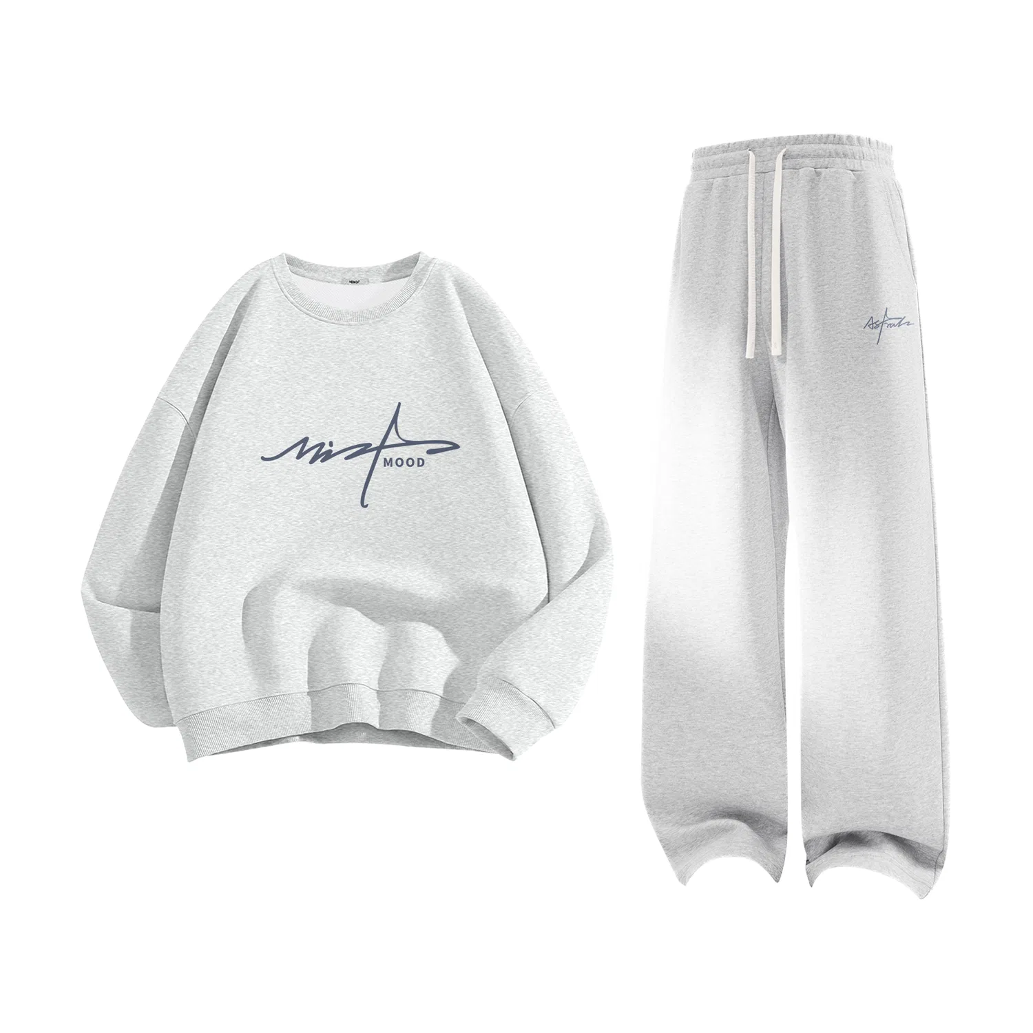 Детский спортивный комплект с капюшоном MINISO, White Heather Gray
