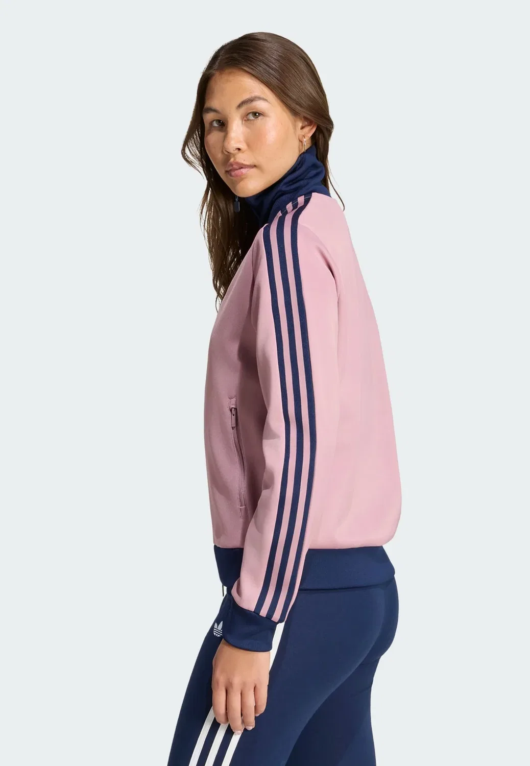 Классическая тренировочная куртка TT Adidas Originals, Magic Mauve Night Indigo — фото 2