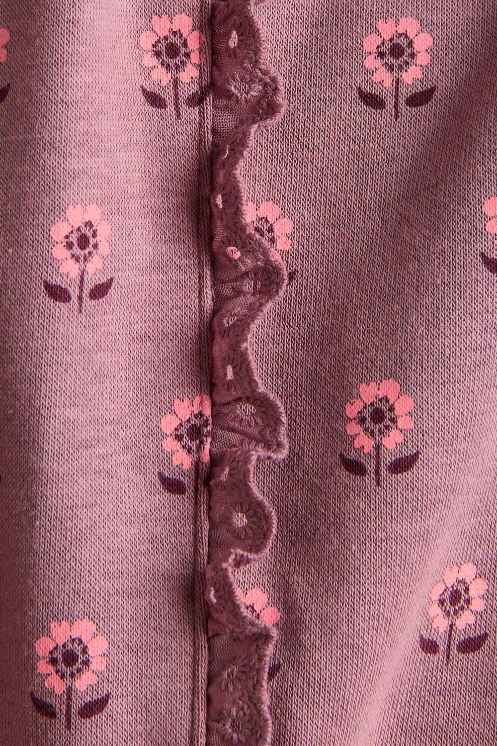 Комплект из двух толстовок с принтом H&M, Dunkles Mattrosa/Geblümt — фото 3