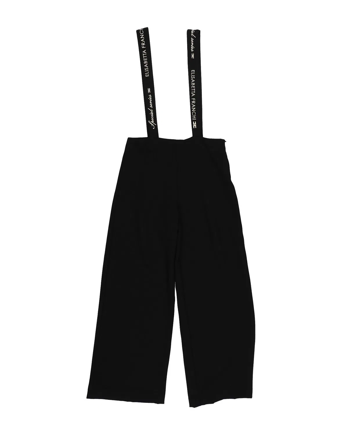 Брюки из крепа Black Elisabetta Franchi, черный