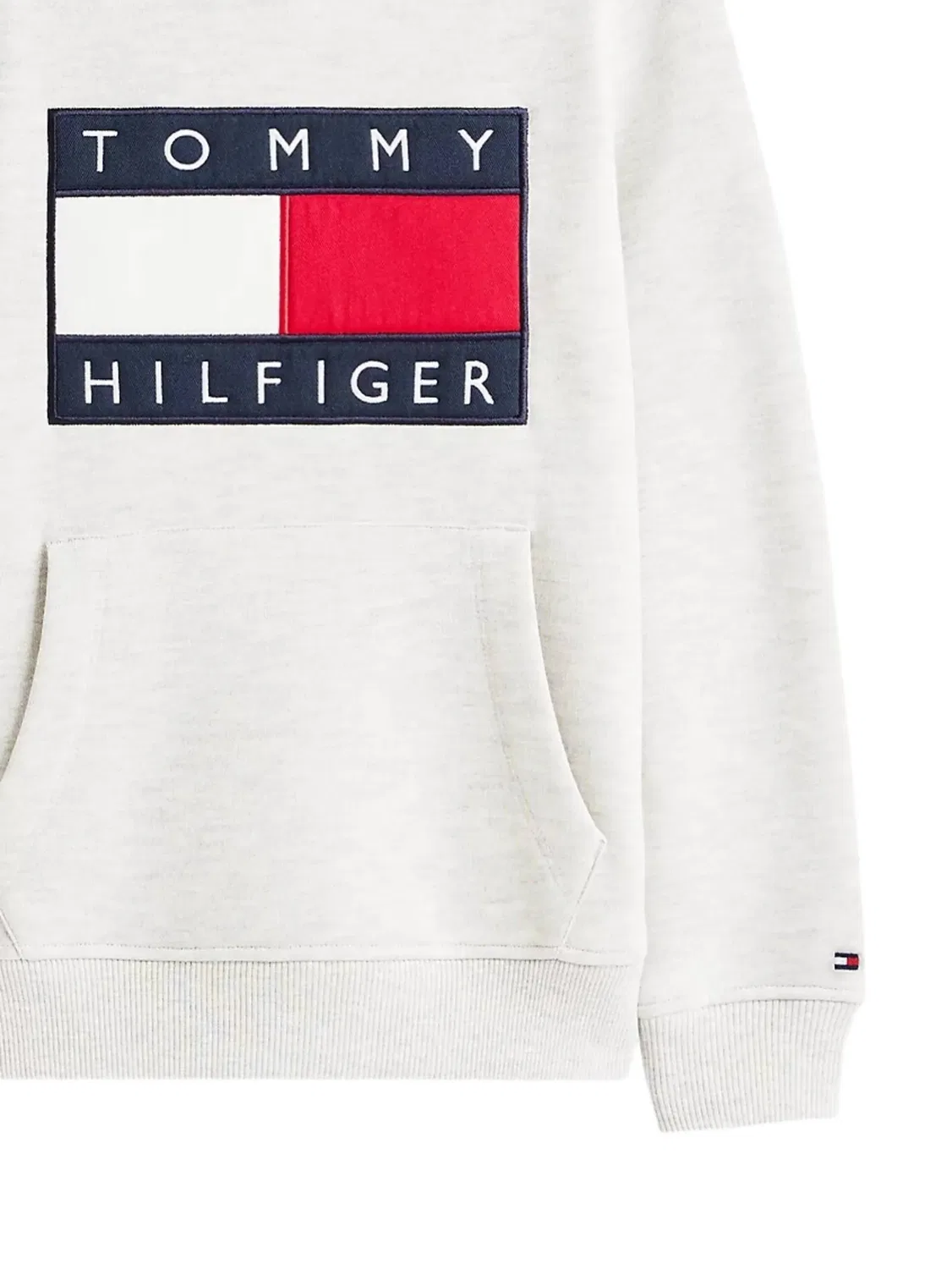 Tommy Hilfiger Худи с флаговой нашивкой, серый — фото 2