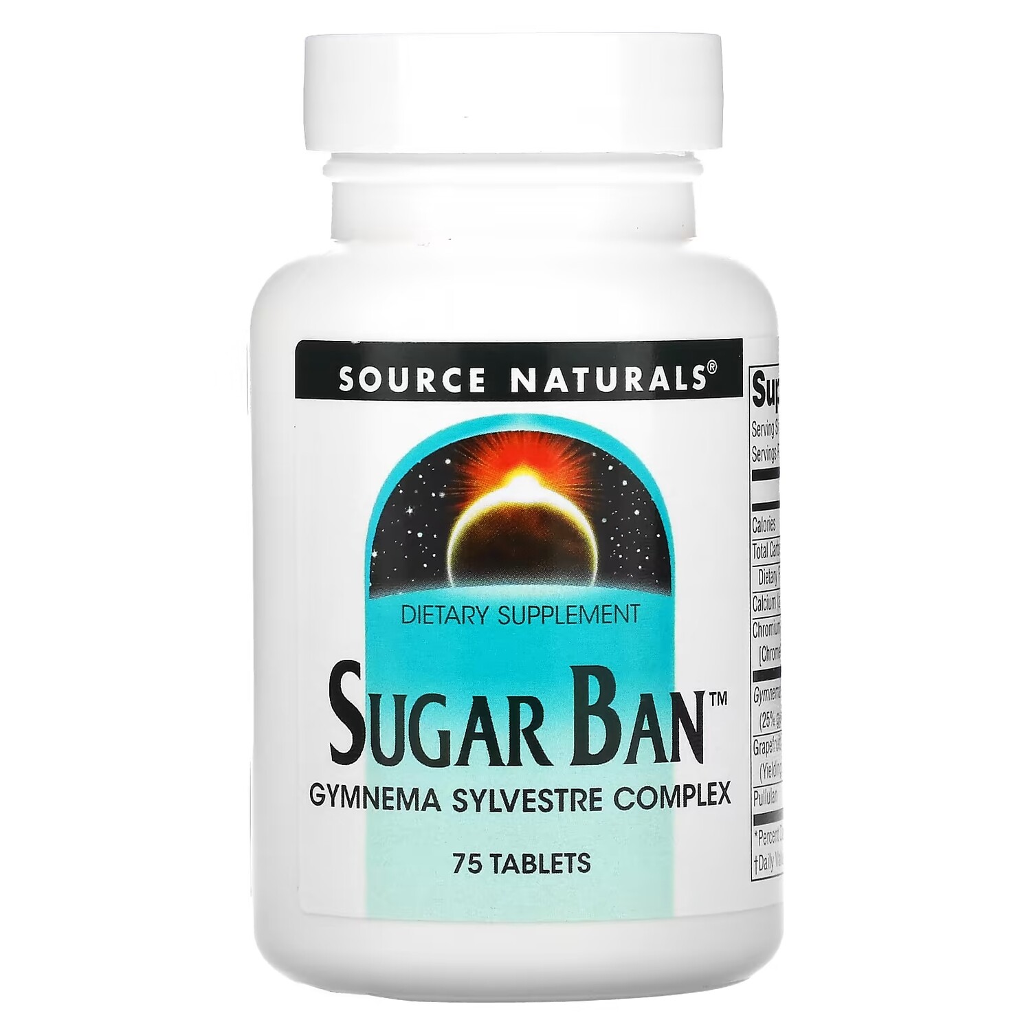 

Source Naturals Sugar Ban, 75 таблеток