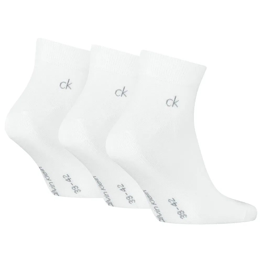 Носки 3 пары Calvin Klein, белый — фото 2