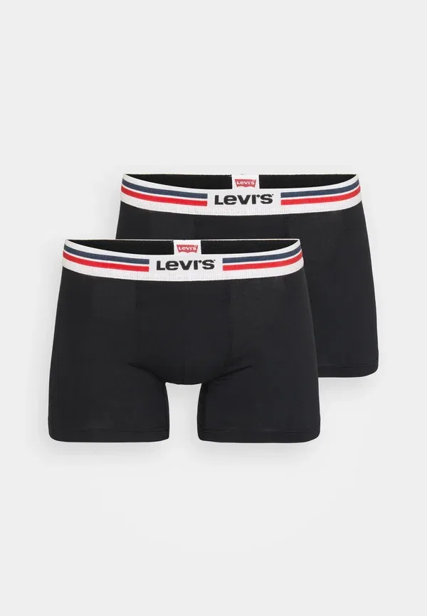 Мужские боксерские трусы с логотипом (2 шт. в упаковке) Levi'S, черный — фото 4