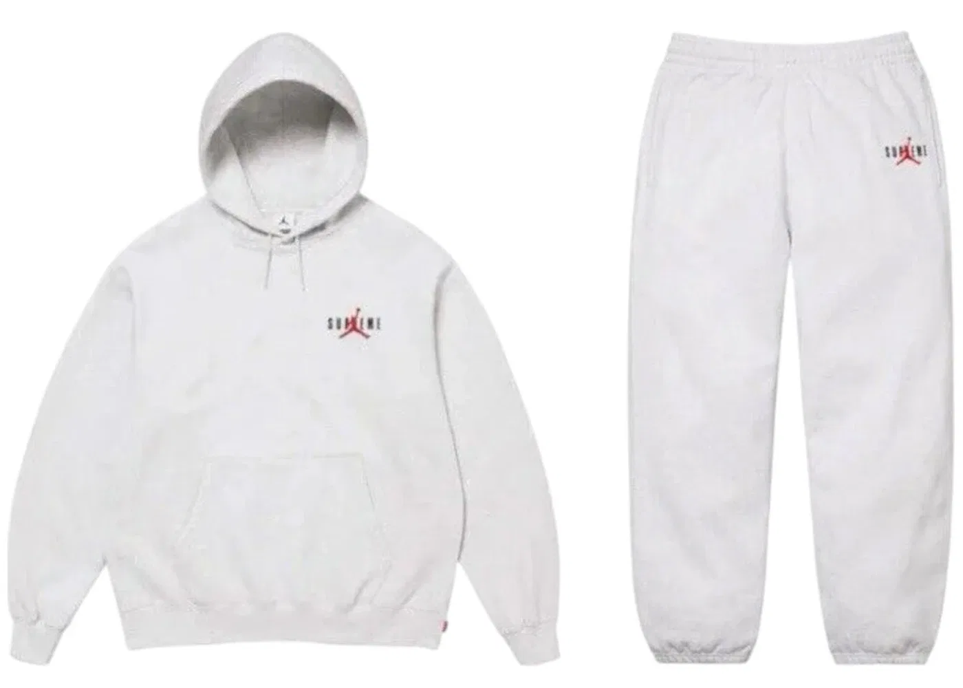 Мужской спортивный костюм Supreme x Jordan Tracksuit (FW24), Ash Grey