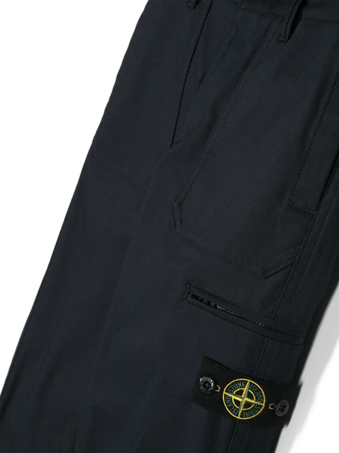 Прямые брюки с эмблемой Компас Stone Island, темно-синий — фото 2